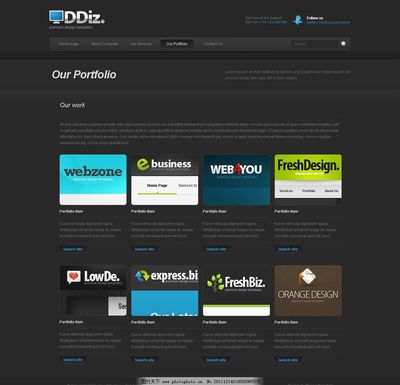 科技企業網頁設計圖片