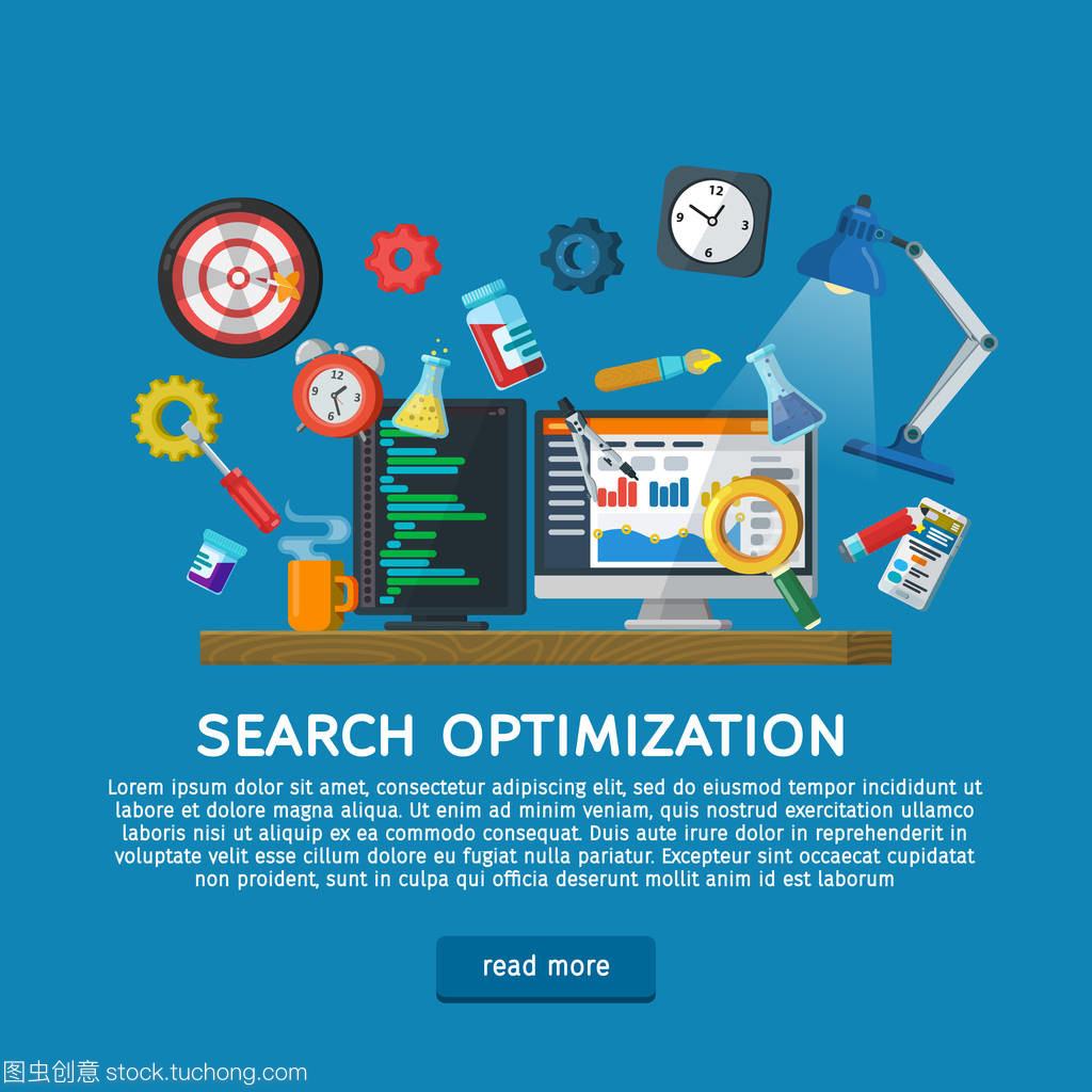 Web 設計插圖與圖標。創建網站的概念。編程和編碼。網站開發,網頁設計?，F代平面設計中的 Web 橫幅,網站元素。矢量圖